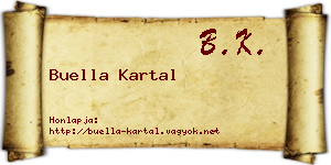 Buella Kartal névjegykártya